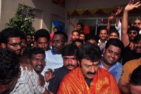 Balakrishna Watches Lion Movie at Bramaramba Theatre